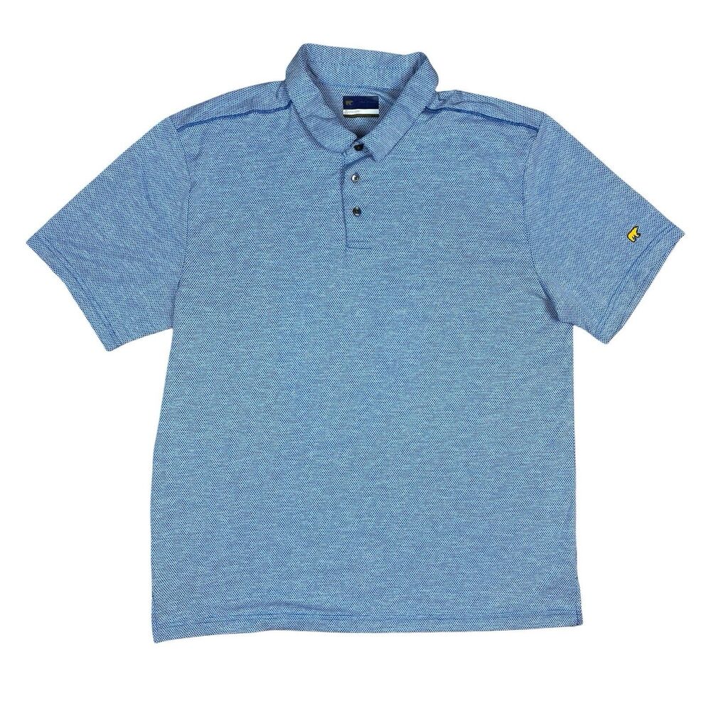 Jack Nicklaus Men's StayDri Blue XL Short Sleeve Golf Polo Shirt Golden Bear